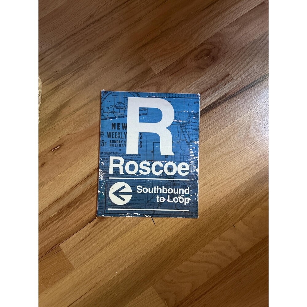 Chicago CTA Roscoe Sign 8x10